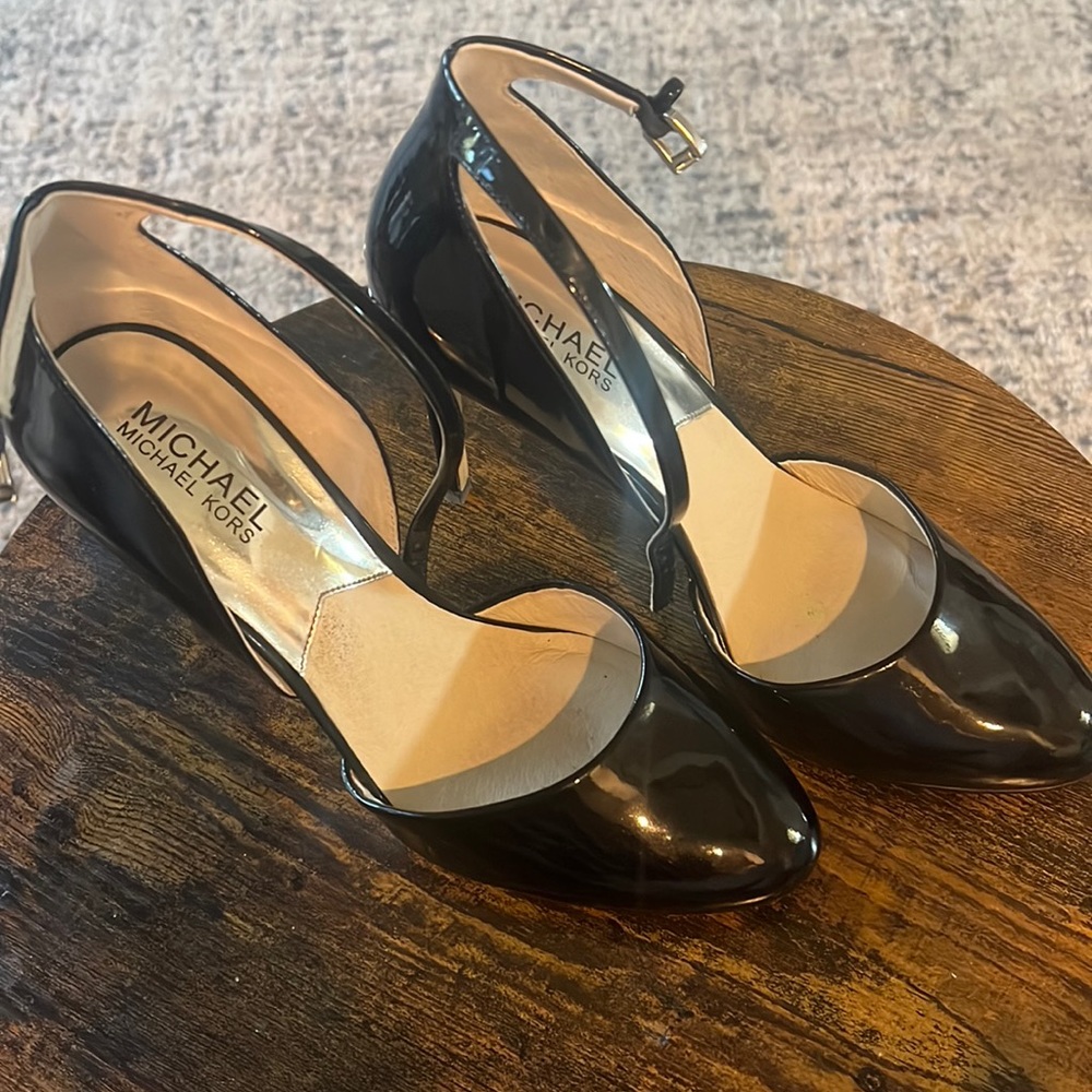 Black Patent Leather Michael Kors heels